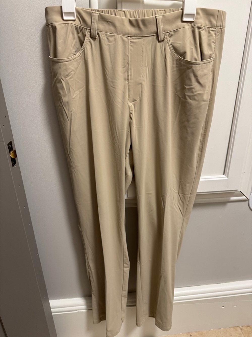 Greg Norman Collection Khaki Stretch Chinos - Light Tan